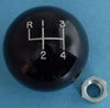 SB103 4-SPEED SHIFTER BALL BLACK 3/8" X 16 THREAD
